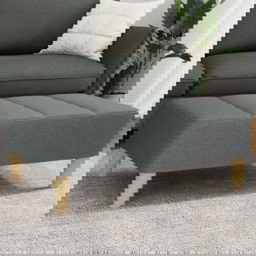 VidaXL Tabure tamnosivi 77x55x31 cm od tkanine Slike