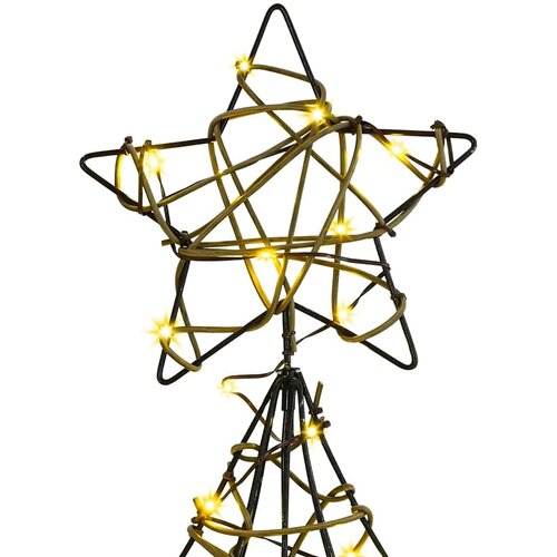  Božićno drvce s 120 LED svjetlima Topla bijela 150 cm Ratan Slike