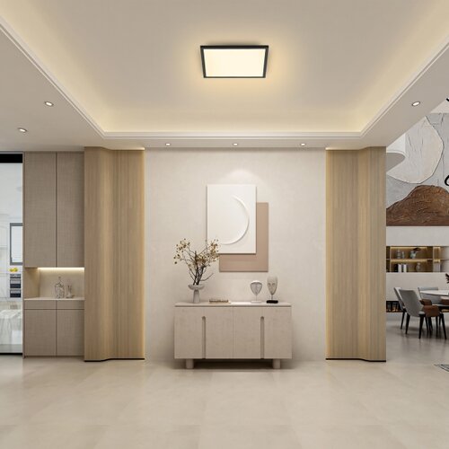  Brilagi - LED prigu&amp;scaron;iva svetiljka SLIMFRAME LED/25W/230V 30x30 cm, crna + daljinski upravljač Slike
