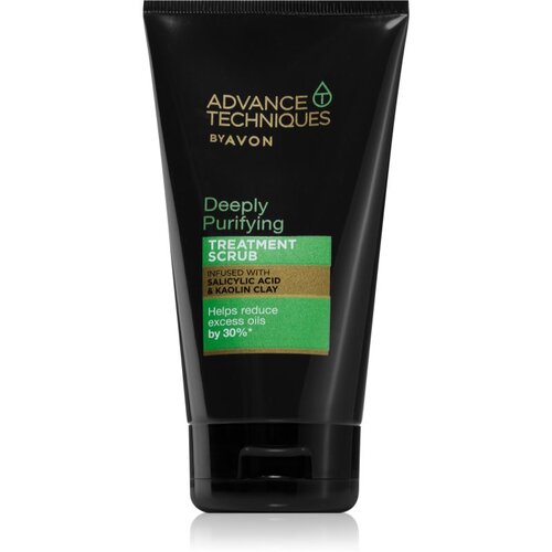 Avon Advance Techniques Deeply Purifying globinsko čistilni piling za mastne lase 150 ml Slike