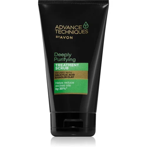 Avon Advance Techniques Deeply Purifying piling za dubinsko čišćenje za masnu kosu 150 ml