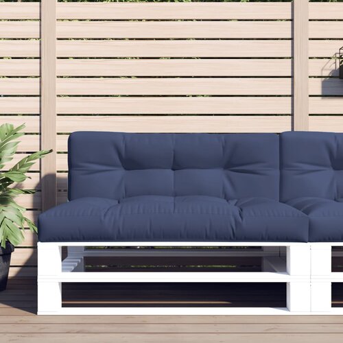  Jastuci za palete 2 kom modri od tkanine Plava 120 x 80 x 12 cm Slike