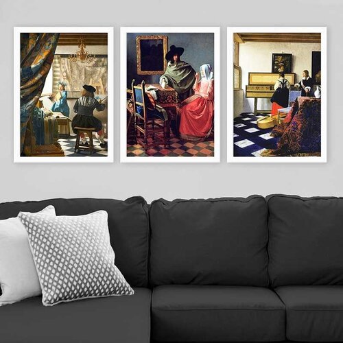 Wallity Set uramljenih slika 3BC_UN3844928, 3 Dela Cene