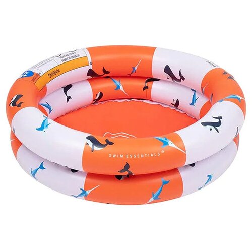 Swim Essentials Bazen za bebe, 60cm, Narandžasto-beli Cene