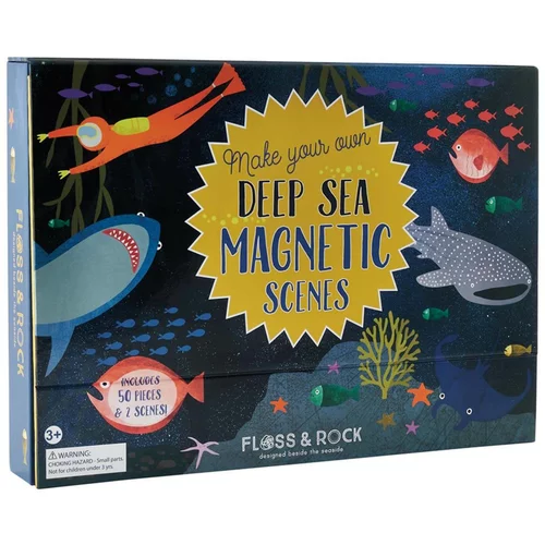 Floss&Rock® magnetna knjigica magnetic play scenes deep sea
