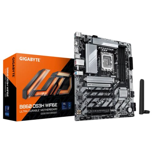 Gigabyte B860 DS3H WIFI6E, DDR5, SATA3, USB3.2Gen2x2, DP, WiFi 6E, LGA1851 ATX Cene