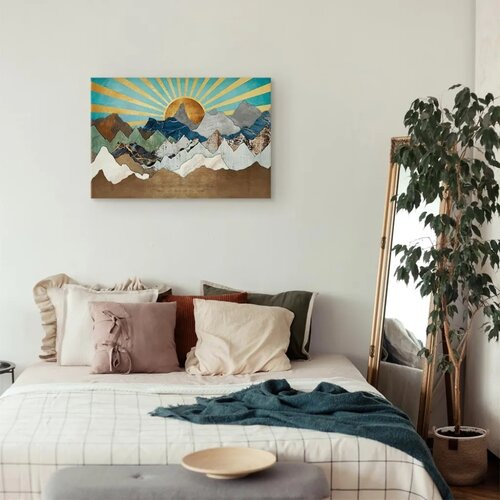  Slika - Morning in the Mountains (1 Part) Wide 90x60 Standard Cene