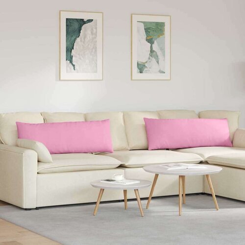 vidaXL Blazine za kavč 2 pcs Roza 120 x 40 cm blago Cene