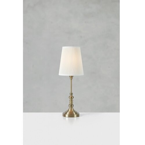 Marksl&amp;ouml;jd 108970 - Stona lampa NOBLE 1xE14/40W/230V 66 cm bela/mesing Slike