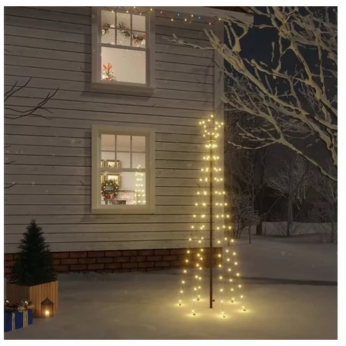 Božično drevo s konico 108 toplo belih LED diod 180 cm