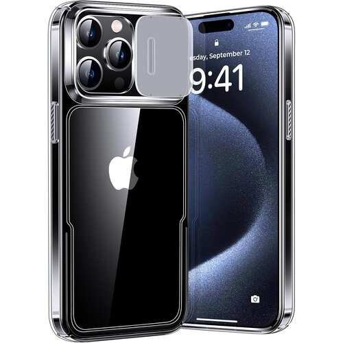 NIKCORP Ovitek za iPhone 15 Pro, Humixx, prozoren, brez rumenenja, magnetna za&scaron;čita kamere, ultra odporen za&scaron;čitni etui, (5000139091) Cene