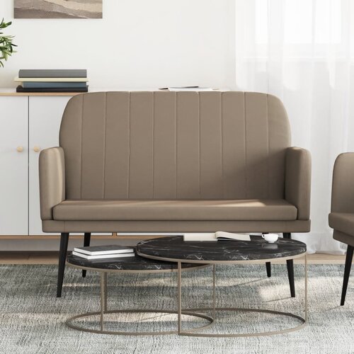 vidaXL Klupa boja cappuccina 107x80x81 cm od umjetne kože Cijene