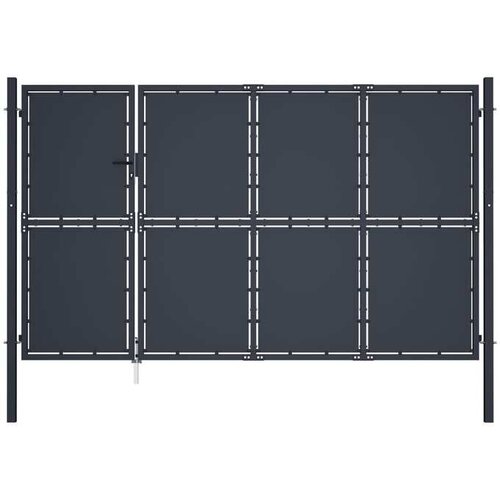  Vrtna vrata čelična 350 x 175 cm antracit Cijene