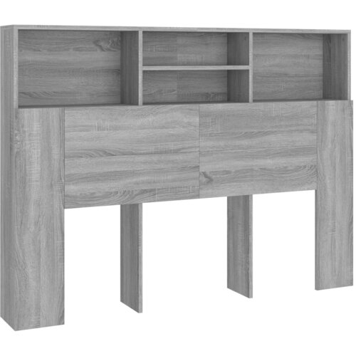 Maison Chic vzglavna omarica - nočna omarica - posteljna omarica siva sonoma 140x19x103,5 cm, (21705685) Slike