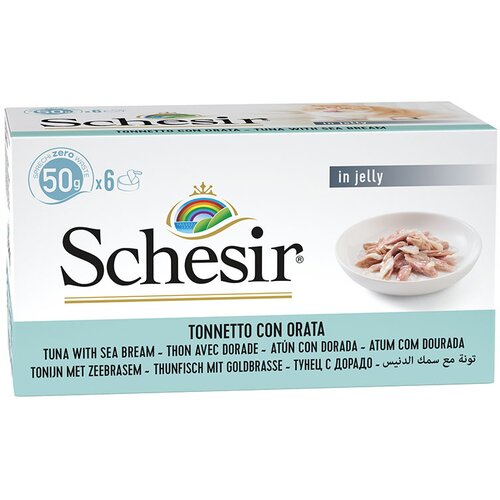 Schesir Multipak Cat - Tunjevina i Orada 6x50g - 300g Slike