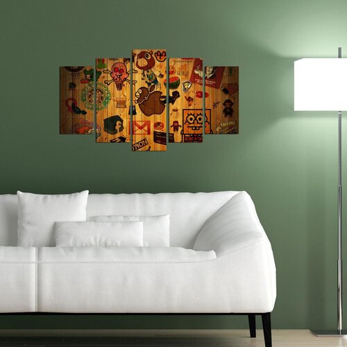 Wallity Set Slika 5MX-65, 5 Delova Cene