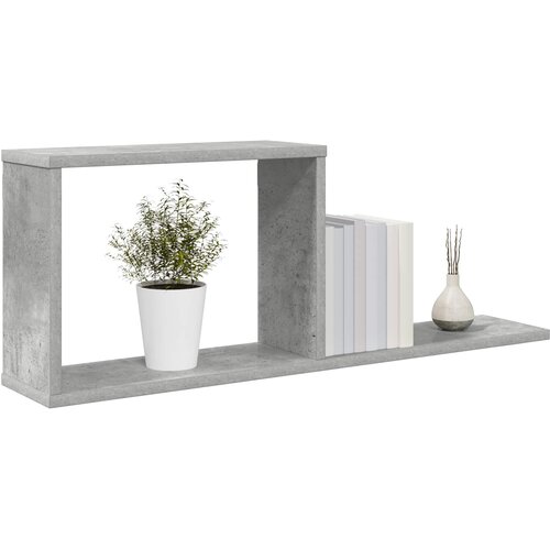  Plutajuće police 2 kom. Betonska siva 80 x 15 x 30 cm Slike