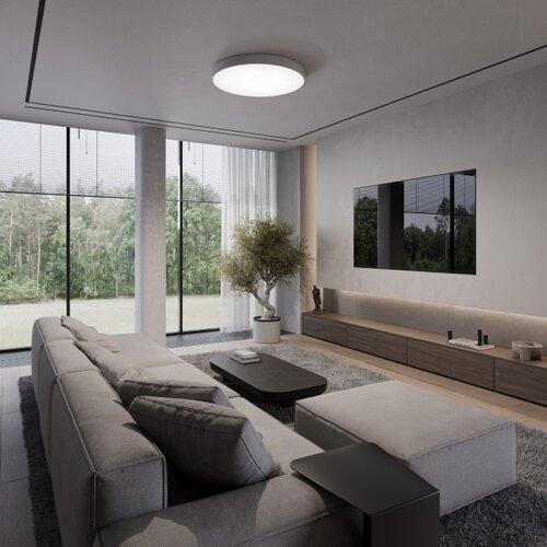  plafonsko svetlo sa senzorom cleo 5xE27/24W/230V, prečnik 60 cm, sivo Slike