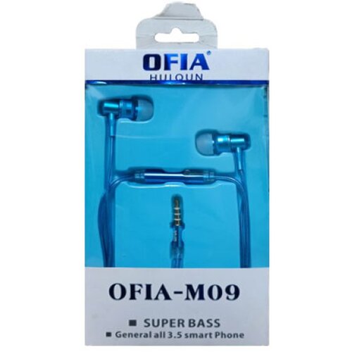 Ofia handsfree univerzalne slu&amp;scaron;alice M-09 3.5mm sa mikrofonom plave --B181 Slike