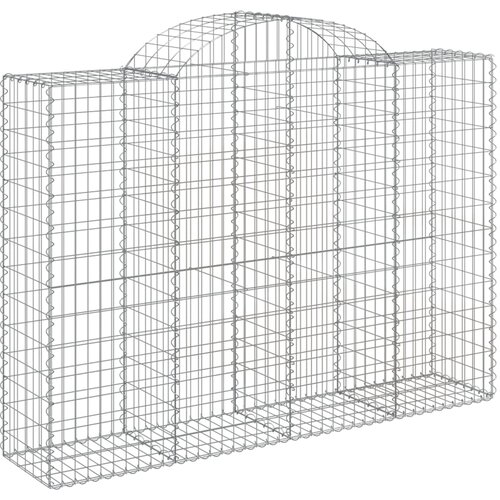  Lučne gabionske ko&amp;scaron;are 11kom 200x50x140/160cm pocinčano željezo Slike