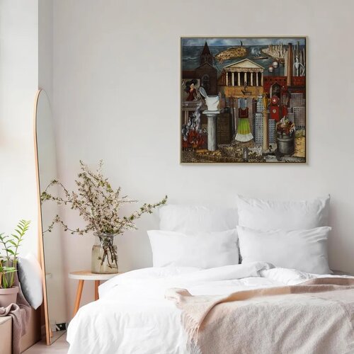  Slika - Frida Kahlo &amp;ndash; My Dress Hangs There 60x60 U prirodnom drvenom okviru Slike