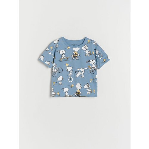Reserved oversize majica snoopy - modra Cene