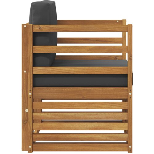  Set vanjskih sofa Čvrsto drvo akacije i poliester Slike