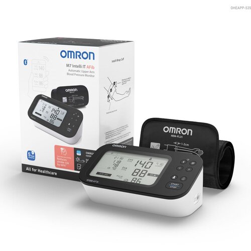 Omron Avtomatski nadlaktni merilnik krvnega tlaka M7 Intelli IT AFib Cene