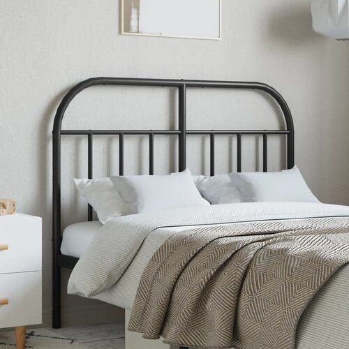 vidaXL Metalno uzglavlje crno 120 cm Cijene