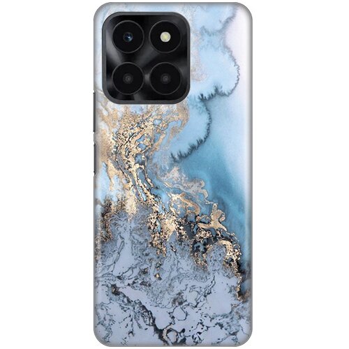  Torbica silikonska print za honor X6a blue gold marble Cene