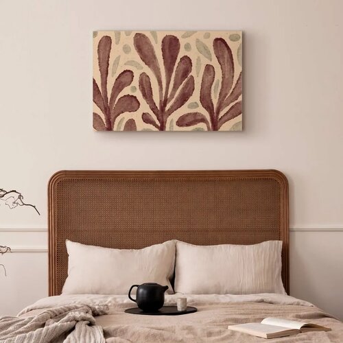 Slika - Leaves and spots – large vibrant shapes inspired by Matisse 90x60 Cene