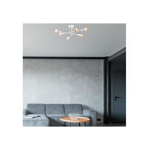 Opviq Stropna lampa FLOWER, bijela, metal, 64 x 640 cm, visina 30 cm, E27 40 W, Flower - 175 Slike