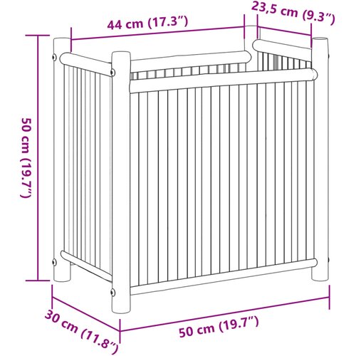 Sadilica 50 x 30 x 50 cm od bambusa Slike