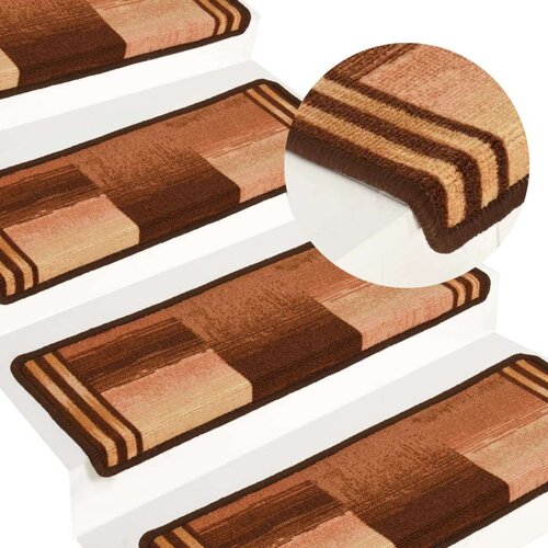  Otirači za stepenice samoljepljivi 5 kom 65x21x4 cm smeđi Cijene