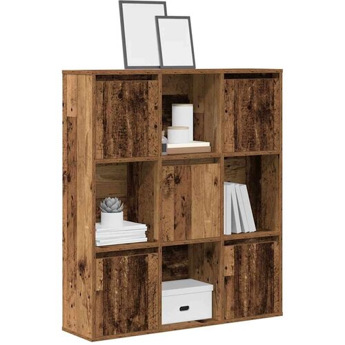 vidaXL Knjižna omara starinski les 89x24x101,5 cm inženirski les Cene