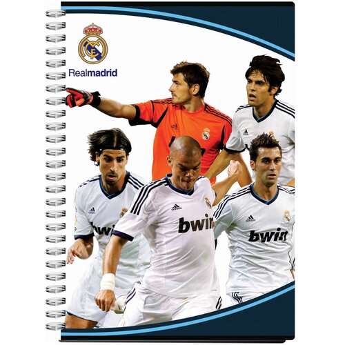  Zvezek s &amp;scaron;piralo A5 črte, Real Madrid 62562 Slike