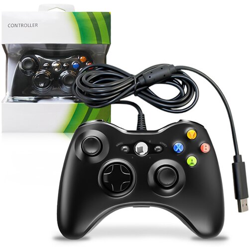 Venisymlis 360 žični krmilnik z vtičnico za slušalke Xbox, črn, (22126050) Cene
