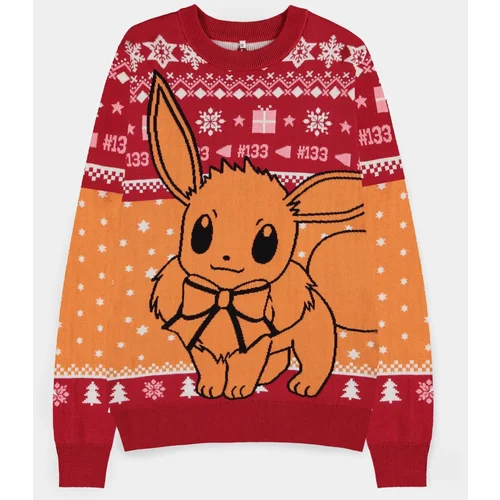 Difuzed POKEMON - EEVEE CHRISTMAS JUMPER - L