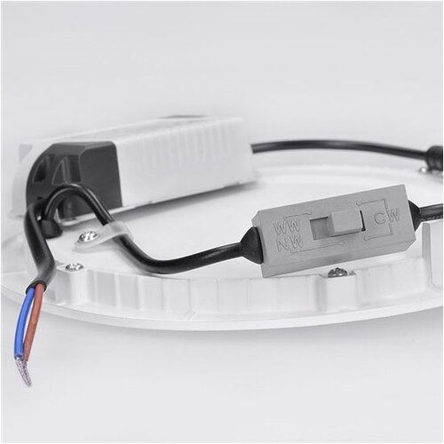 Solight WD142 - led ugradna svetiljka 18W/230V 3000/4000/6000K pr.22,5 cm bela Slike
