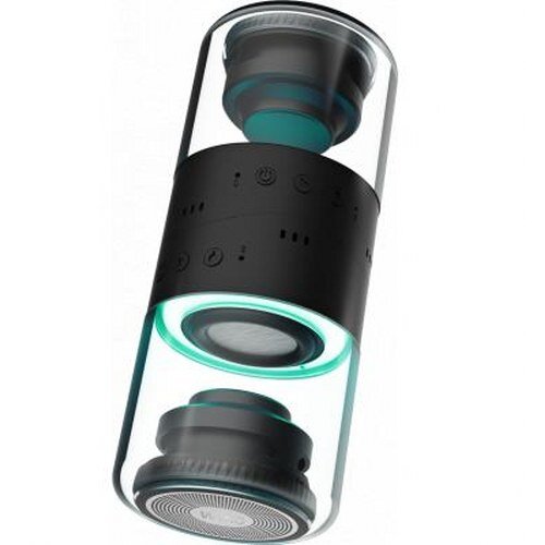 Wiko zvo?nik bluetooth wishake vibes 5.0 s 4 sklopi led diod in magnetno sponko, ?rna, (21289528) Cene