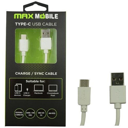 MM DATA KABEL USB 2.0 TYPE C 2M BIJELI Slike