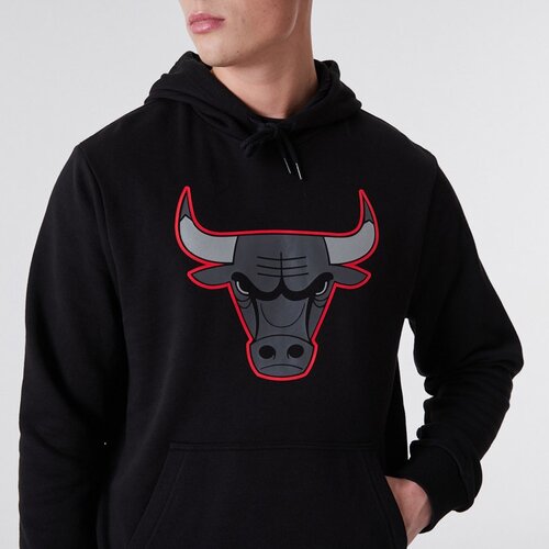 New Era Chicago Bulls Outline Logo pulover sa kapuljačom Slike