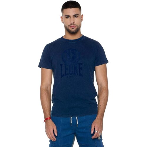 Leone 1947 Majice s kratkimi rokavi Man T-Shirt Short Sleeves Indaco Modra Cene