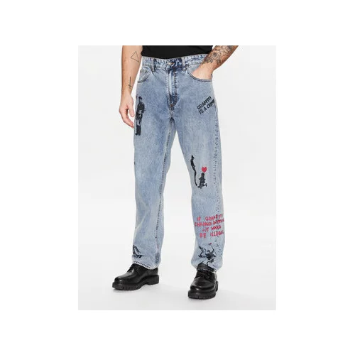 Guess Jeans hlače Carpenter M3GAT5 D4YO0 Modra Relaxed Fit