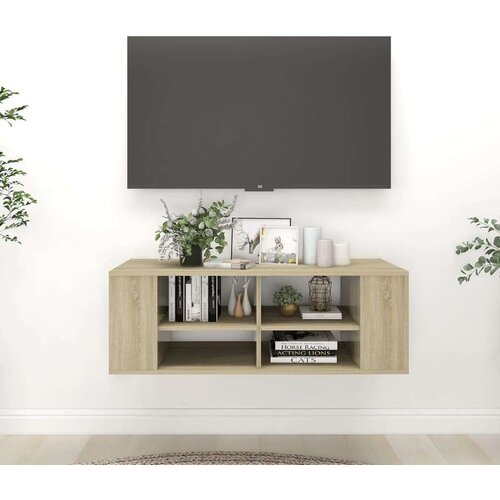  Zidni TV ormarić boja hrasta sonome 102 x 35 x 35 cm drveni - sonoma hrast 1 Cijene