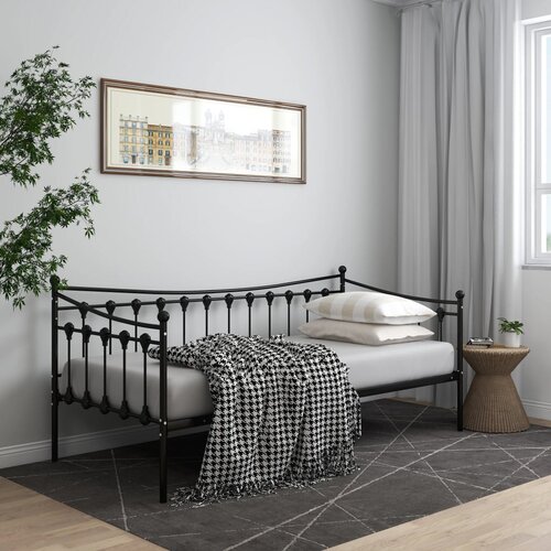  Okvir za kauč na razvlačenje crni metalni 90 x 200 cm Slike