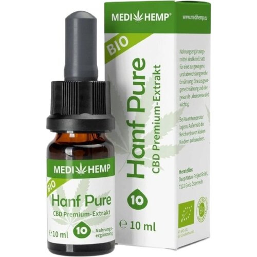MEDIHEMP Organic Hemp Pure 10% - 10 ml Slike