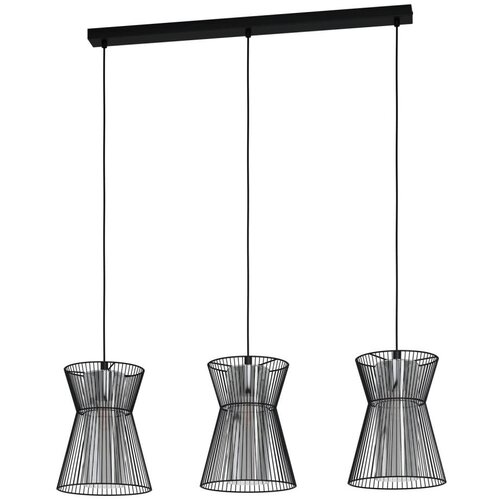 Eglo visilica Maseta 99634, 3x E27, 93 cm, crna/dimljeno staklo Cijene