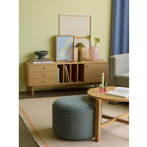 H&amp;uuml;bsch Komoda v hrastovem dekorju v naravni barvi 140x50x37 cm Nobby &amp;ndash; Slike