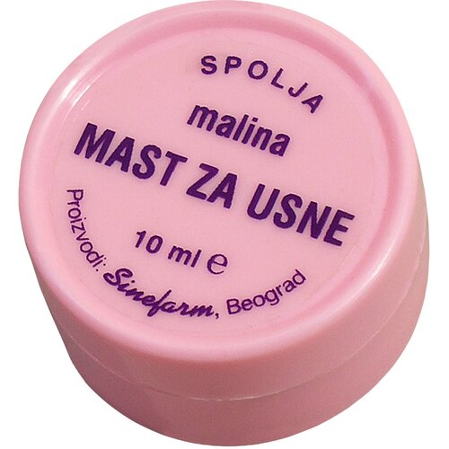 Sinefarm Mast za usne u kutijici Malina 10 ml Cene